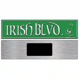 Irish Blvd Novelty Metal Street Sign 6" x 1.5" (KM)