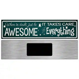 When In Doubt Novelty Metal Street Sign 6" x 1.5" (KM)