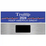 Blue Trump 2024 Novelty Metal Street Sign 6" x 1.5" (KM)