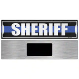 Sheriff Blue Line Novelty Metal Street Sign 6" x 1.5" (KM)