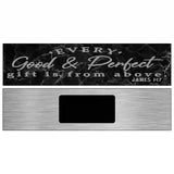 Good And Perfect Bible Verse Novelty Metal Street Sign 6" x 1.5" (KM)