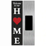 Home Heart Novelty Metal Street Sign 6" x 1.5" (KM)
