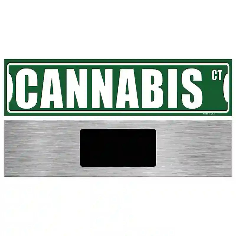 Plaque Tôle 30x20cm - Made IN Germany - Cannabis Fumée