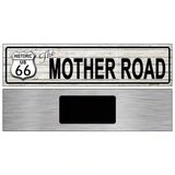 Route 66 Mother Road Grey Metal Novelty Street Sign 6" x 1.5" (KM)