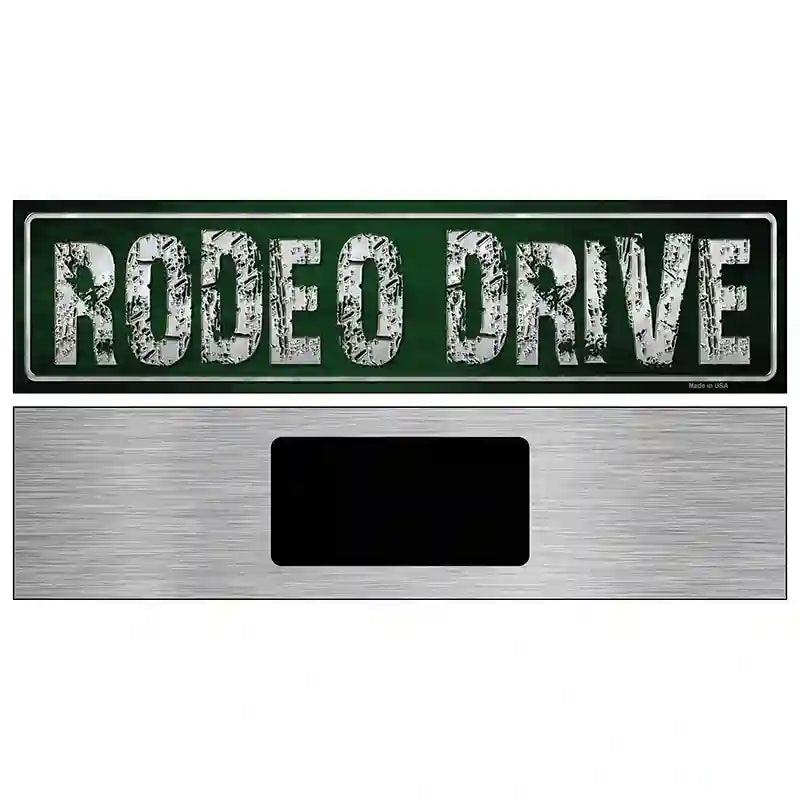 Rodeo Drive Metal Novelty Street Sign 6" x 1.5" (KM)