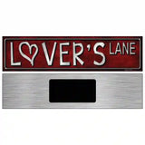 Lovers Lane Metal Novelty Street Sign 6" x 1.5" (KM)
