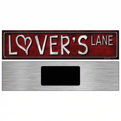 Lovers Lane Metal Novelty Street Sign 6" x 1.5" (KM)