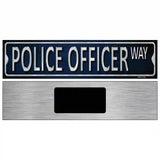 Police Officer Metal Novelty Street Sign 6" x 1.5" (KM)