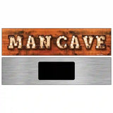 Man Cave Bulb Lettering Novelty Metal Street Sign 6" x 1.5" (KM)