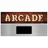 Arcade Bulb Lettering Novelty Metal Street Sign 6" x 1.5" (KM)