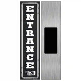 Entrance to the Left Novelty Metal Street Sign 6" x 1.5" (KM)