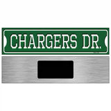 Chargers Dr Novelty Metal Street Sign 6" x 1.5" (KM)