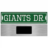 Giants Dr Novelty Metal Street Sign 6" x 1.5" (KM)