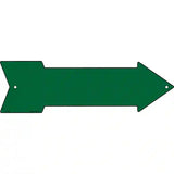 Green Novelty Metal Arrow Sign 23" x 7" (LA)