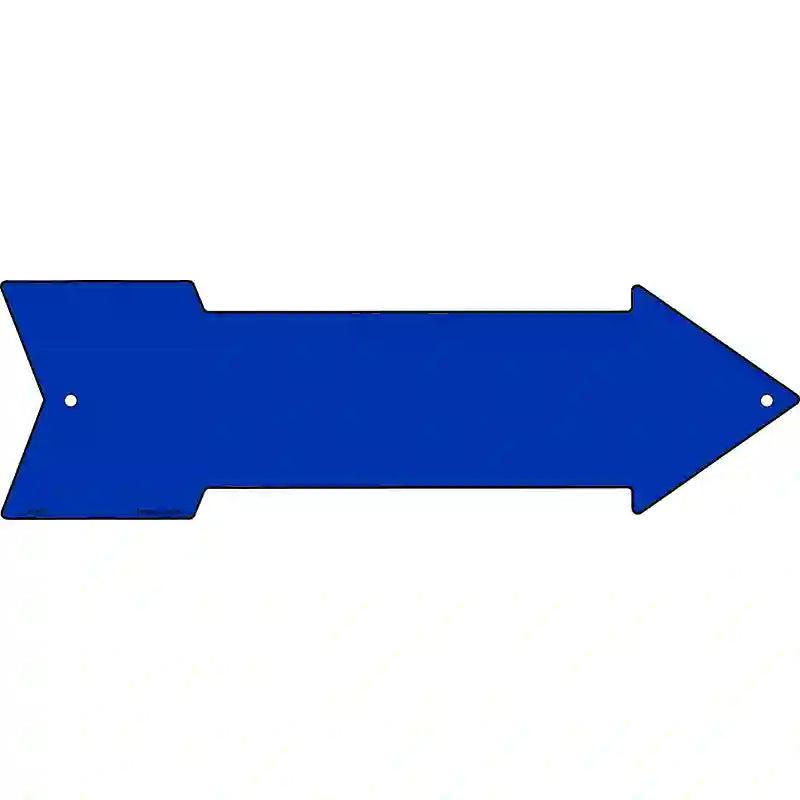 Blue Novelty Metal Arrow Sign 23" x 7" (LA)