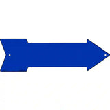 Blue Novelty Metal Arrow Sign 23" x 7" (LA)