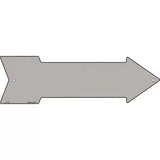 Gray Novelty Metal Arrow Sign 23" x 7" (LA)