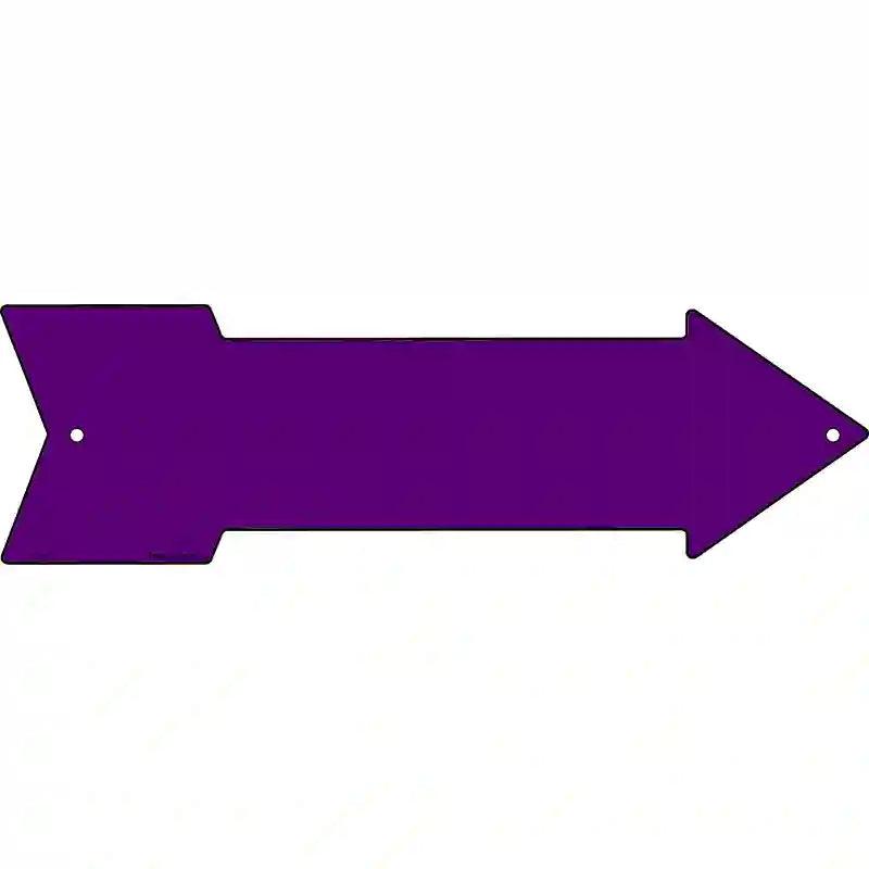 Purple Novelty Metal Arrow Sign 23" x 7" (LA)
