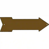 Brown Novelty Metal Arrow Sign 23" x 7" (LA)
