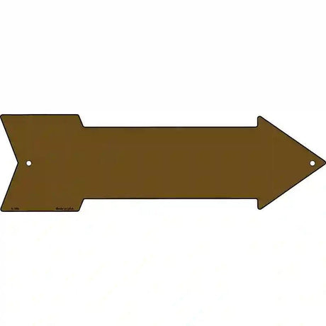 Brown Novelty Metal Arrow Sign 23" x 7" (LA)