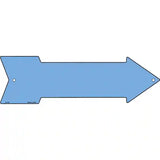 Light Blue Novelty Metal Arrow Sign 23" x 7" (LA)
