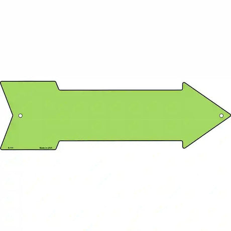 Lime Green Novelty Metal Arrow Sign 23" x 7" (LA)