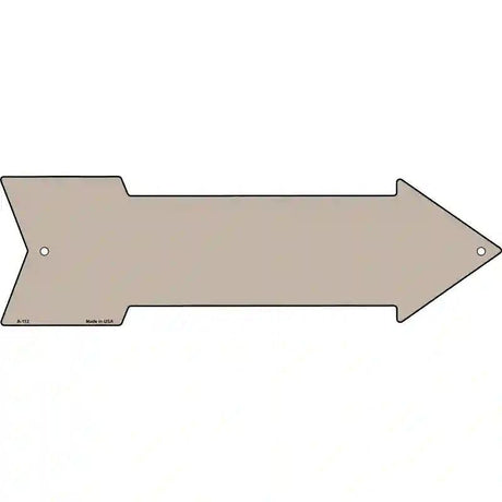 Tan Novelty Metal Arrow Sign 23" x 7" (LA)