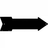 Black Novelty Metal Arrow Sign 23" x 7" (LA)
