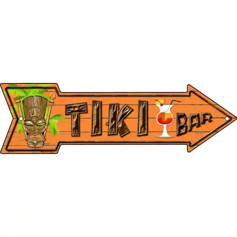 Tiki Bar Novelty Metal Arrow Sign 23" x 7" (LA)