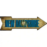 New Hampshire Novelty Metal Arrow Sign 23" x 7" (LA)