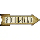 Rhode Island Novelty Metal Arrow Sign 23" x 7" (LA)