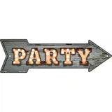 Party Bulb Letters Novelty Metal Arrow Sign 23" x 7" (LA)