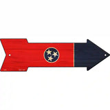 Tennessee State Flag Novelty Metal Arrow Sign 23" x 7" (LA)