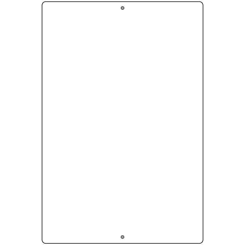 White Blank Customizable Parking Sign LGP-000