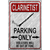 Clarinettist Parking Metal Novelty Parking Sign 12" x 18" (LGP)