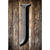 Letter J Metal Novelty Parking Sign 12" x 18" (LGP)