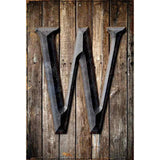 Letter W Metal Novelty Parking Sign 12" x 18" (LGP)