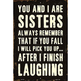 You And I Metal Novelty Parking Sign 12" x 18" (LGP)