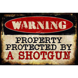 A Shotgun Metal Novelty Parking Sign 12" x 18" (LGP)
