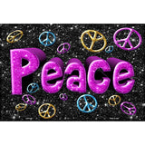 Peace Metal Novelty Parking Sign 12" x 18" Sign (LGP)