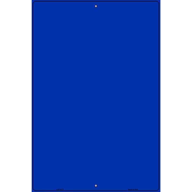 Solid Blue Metal Novelty Parking Sign 12" x 18" (LGP)