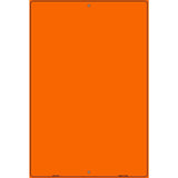 Solid Orange Metal Novelty Parking Sign 12" x 18" (LGP)