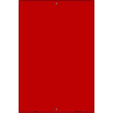 Solid Red Metal Novelty Parking Sign 12" x 18" (LGP)