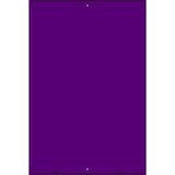 Solid Purple Metal Novelty Parking Sign 12" x 18" (LGP)