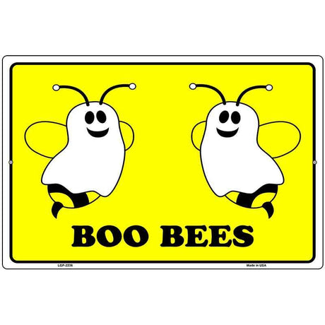 Boo Bees Metal Novelty Parking Sign 12" x 18" (LGP)