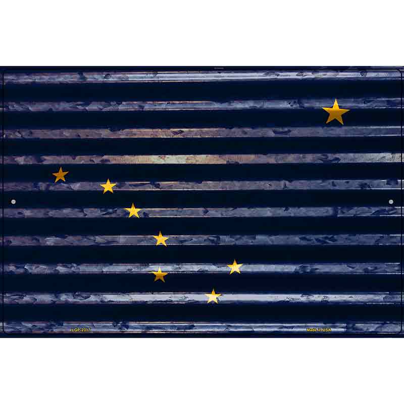 Alaska Flag Novelty Parking Sign 12" x 18" (LGP)