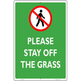 Please Stay Off Grass Novelty Parking Sign 12" x 18" (LGP)