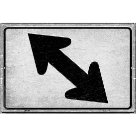 Diagonal Left and Right Novelty Metal Parking Sign 12" x 18" (LGP)