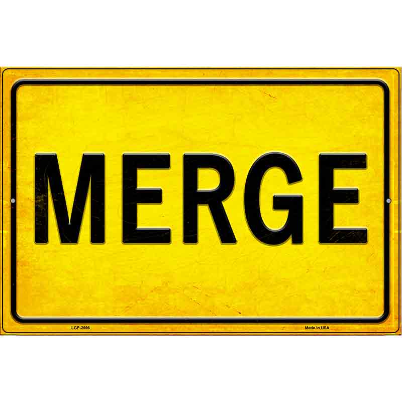 Merge Novelty Metal Parking Sign 12" x 18" Sign (LGP)