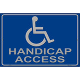Handicap Access Novelty Metal Parking Sign 12" x 18" Sign (LGP)